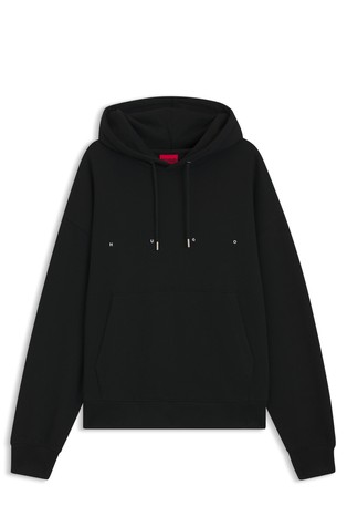 Oversized fit pamučni pulover s kapuljačom i otiskom straga