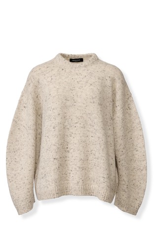Pleten pulover sa svjetlucavim lurex vlaknima