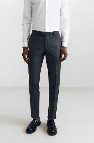 Slim fit hlače od rastezljive mješavine vune