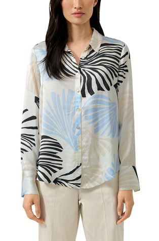 Satenska viskozna košulja s uzorkom