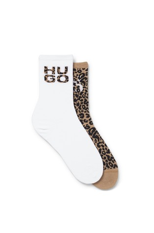 Paket od 2 para čarapa s detaljima u leopard uzorku