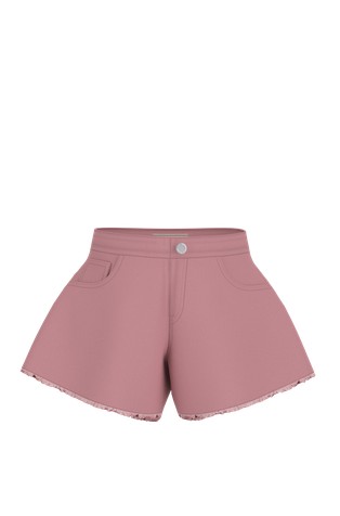 Shorts in cotton blend denim