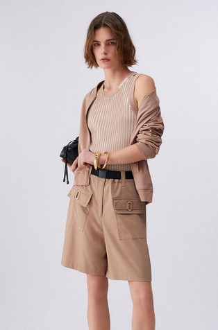 Pletena majica bez rukava od mješavine viskoze