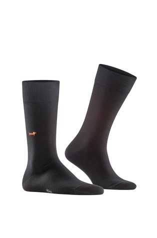 Brit Style socks with embroidery motif
