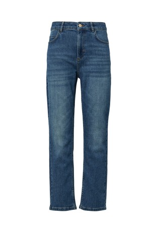 Rastezljive jeans hlače s ravnim nogavicama