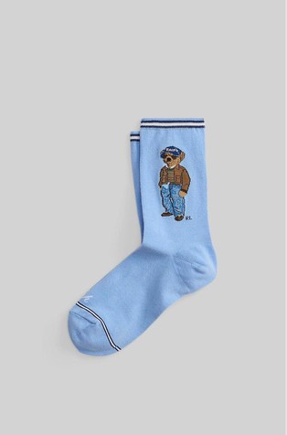 Polo Bear Cotton-blend Crew Socks