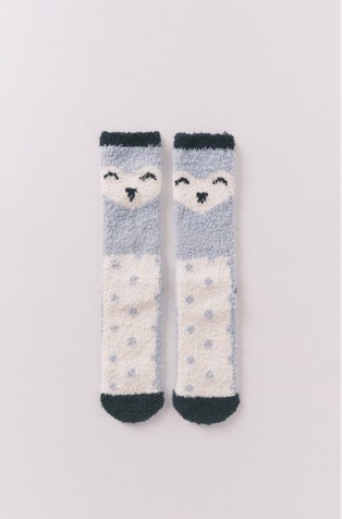 Čupave čarape s motivom ptice