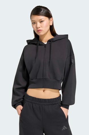 Essentials Contemporary cropped pulover s kapuljačom