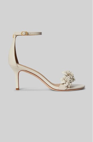 Allie sandale od nappa kože s cvjetnim ukrasima