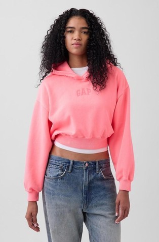 Gap logo ženski cropped hoodie