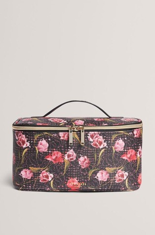Velika kozmetička torbica s cvjetnim uzorkom