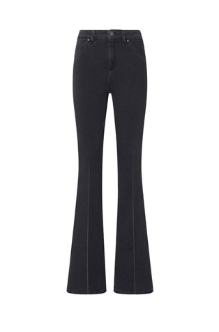 Rastezljive jeans hlače sa zvonastim nogavicama