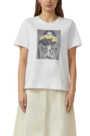 Cotton t-shirt with front print