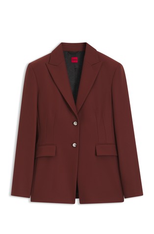 Regular-fit single-breasted blazer