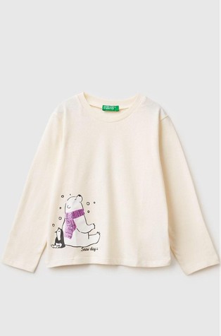 Majica dugih rukava sa svjetlucavim otiskom