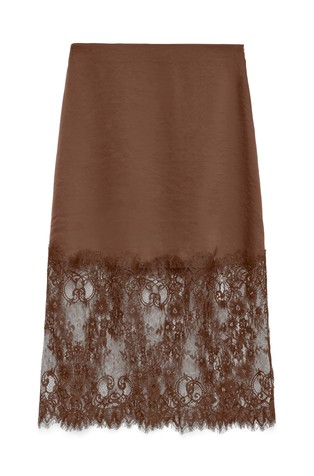 VMOLLIE Midi skirt with lace