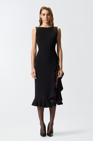 Pripijena haljina s volanima