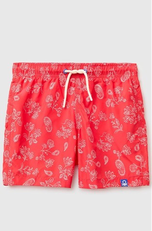 Patterned sea boxer shorts