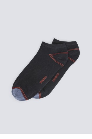 Basic ankle sock in cotton blend