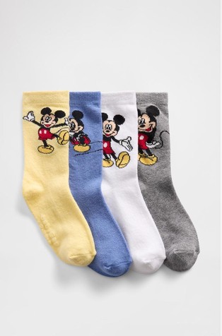 babyGap × Disney Mickey Mouse paket od 4 para čarapa za djecu dječake
