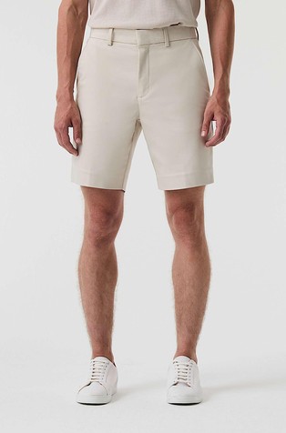 Shorts in stretch cotton blend fabric