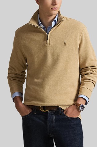 Estate-rib Quarter-zip Pullover
