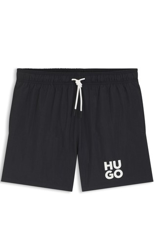 Kupaće hlače s otisnutim naslaganim logotipom