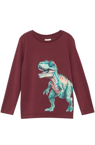 Majica dugih rukava s otiskom s 3D-učinkom