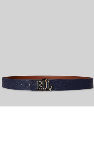 Obostran kožni remen s logo kopčom