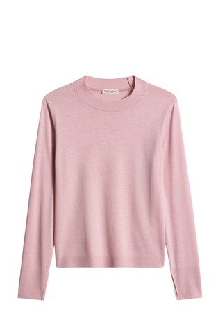 Relaxed long-sleeved tee in TENCEL™ Lyocell-cotton mix