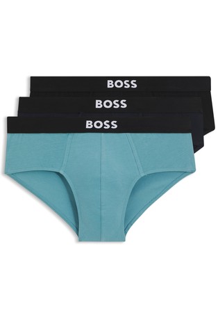 Paket od 3 para gaća od rastezljivog pamuka s logo obrubom