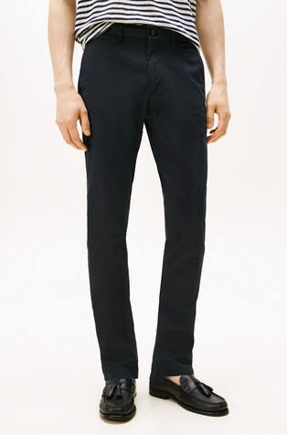 Bleecker slim fit chino hlače s mikrouzorkom