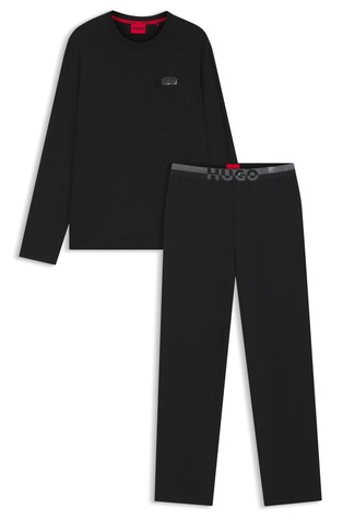 Relaxed fit pidžama od rastezljivog jerseya s logo detaljima