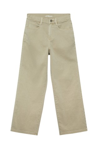 Relaxed fit cotton trousers with five pockets