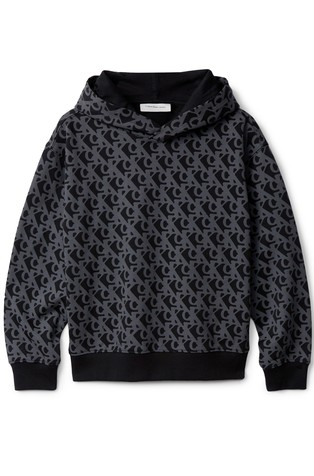 Pulover s kapuljačom i uzorkom logotipa