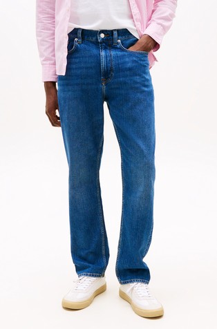 Mercer regular fit jeans hlače s ispranim izgledom