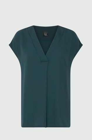 Art. 365 short-sleeved satin blouse