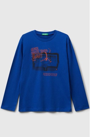 Pamučna majica dugih rukava s otiskom