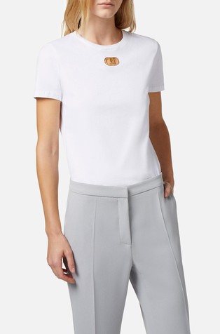 Majica od jerseya s logo pločicom