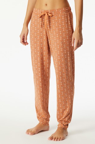 Mix & Relax - donji dio pidžame s uzorkom i obrubom