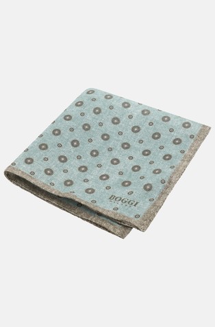 Lanena džepna maramica s uzorkom