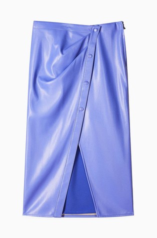 Asimetrična suknja od umjetne kože