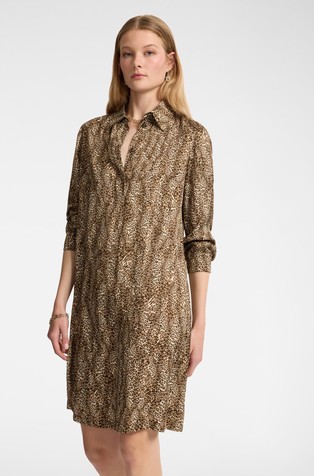 Viskozna haljina sa životinjskim uzorkom