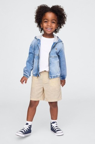 Kratke hlače od mješavine lana i pamuka za dječake