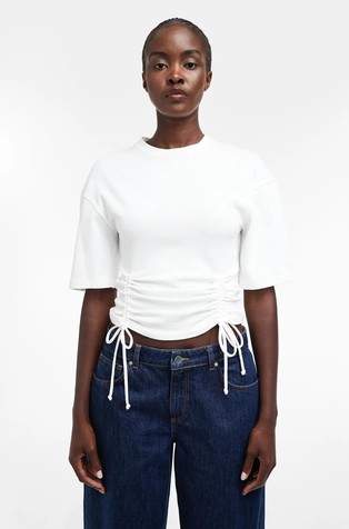 TSMALLE drawstring detail T-shirt
