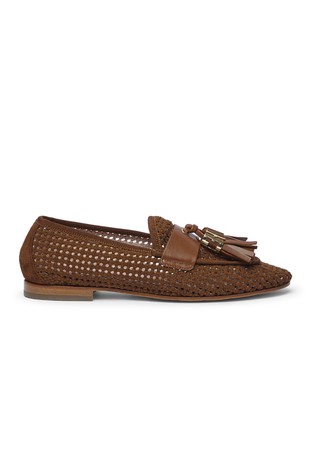 Perforirane loafer cipele s resastim detaljima