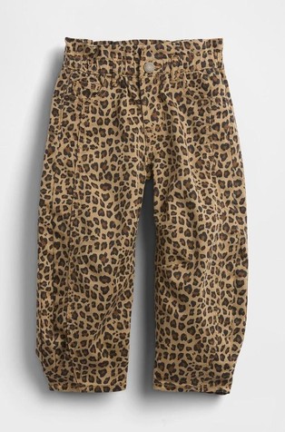 Jeans hlače s leopard uzorkom za djecu djevojčice