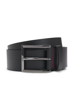 Kožni remen s utisnutim logotipom na omči