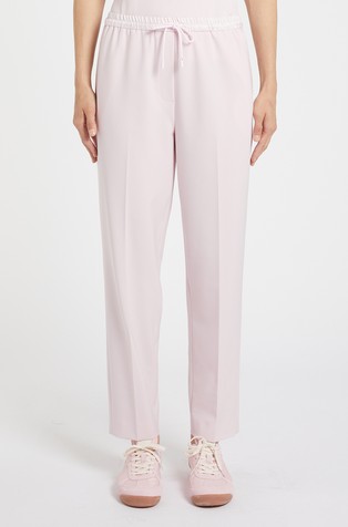 Monochrome elasticated waist trousers