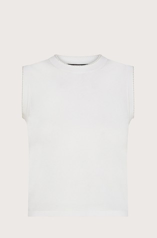 Pleten top s ukrasnim kamenčićima